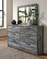 Baystorm Dresser and Mirror at Towne & Country Furniture (AL) furniture, home furniture, home decor, sofa, bedding