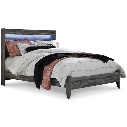 Baystorm Queen Panel Bed with Mirrored Dresser at Towne & Country Furniture (AL) furniture, home furniture, home decor, sofa, bedding