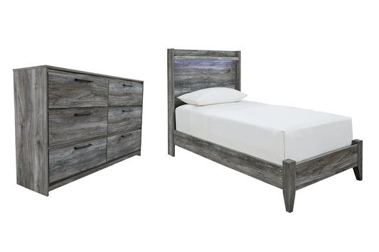 Baystorm Twin Panel Bed with Dresser at Towne & Country Furniture (AL) furniture, home furniture, home decor, sofa, bedding