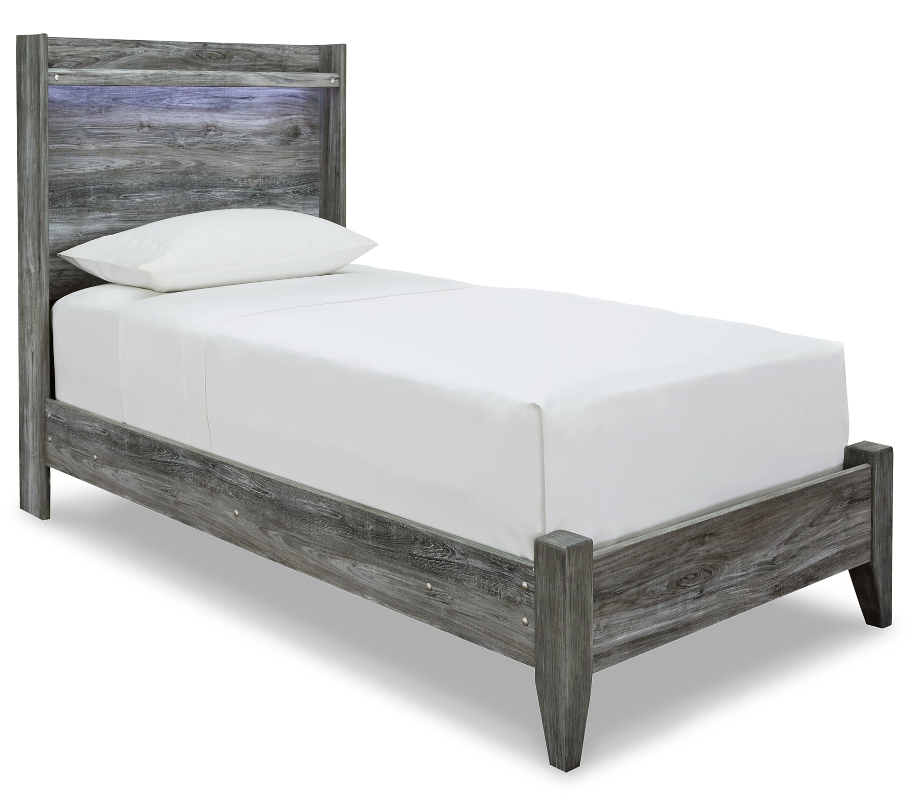 Baystorm Twin Panel Bed with Mirrored Dresser at Towne & Country Furniture (AL) furniture, home furniture, home decor, sofa, bedding