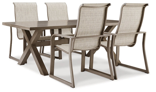 Beach Front Outdoor Dining Table and 4 Chairs at Towne & Country Furniture (AL) furniture, home furniture, home decor, sofa, bedding