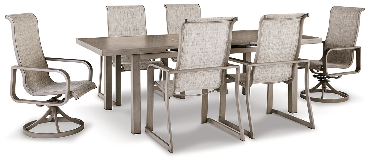 Beach Front Outdoor Dining Table and 6 Chairs at Towne & Country Furniture (AL) furniture, home furniture, home decor, sofa, bedding