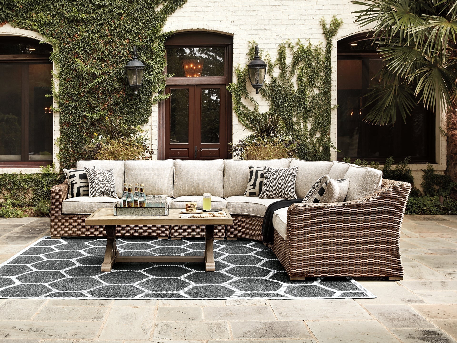 Beachcroft 4-Piece Outdoor Seating Set at Towne & Country Furniture (AL) furniture, home furniture, home decor, sofa, bedding