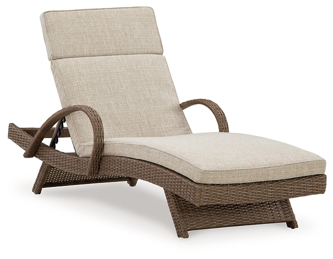 Beachcroft Chaise Lounge with Cushion at Towne & Country Furniture (AL) furniture, home furniture, home decor, sofa, bedding
