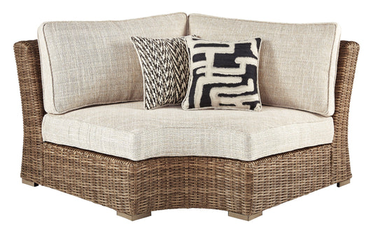 Beachcroft Curved Corner Chair w/Cushion at Towne & Country Furniture (AL) furniture, home furniture, home decor, sofa, bedding