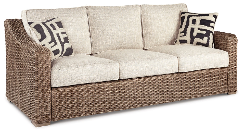 Beachcroft Outdoor Sofa with 2 Lounge Chairs at Towne & Country Furniture (AL) furniture, home furniture, home decor, sofa, bedding