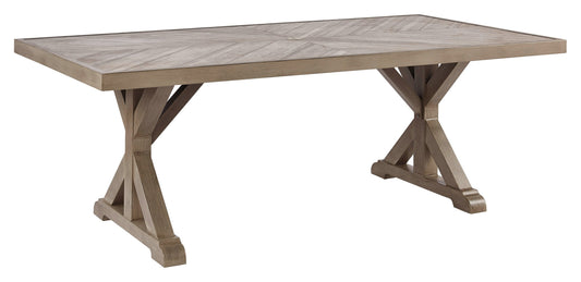 Beachcroft RECT Dining Table w/UMB OPT at Towne & Country Furniture (AL) furniture, home furniture, home decor, sofa, bedding