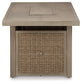 Beachcroft Rectangular Fire Pit Table at Towne & Country Furniture (AL) furniture, home furniture, home decor, sofa, bedding
