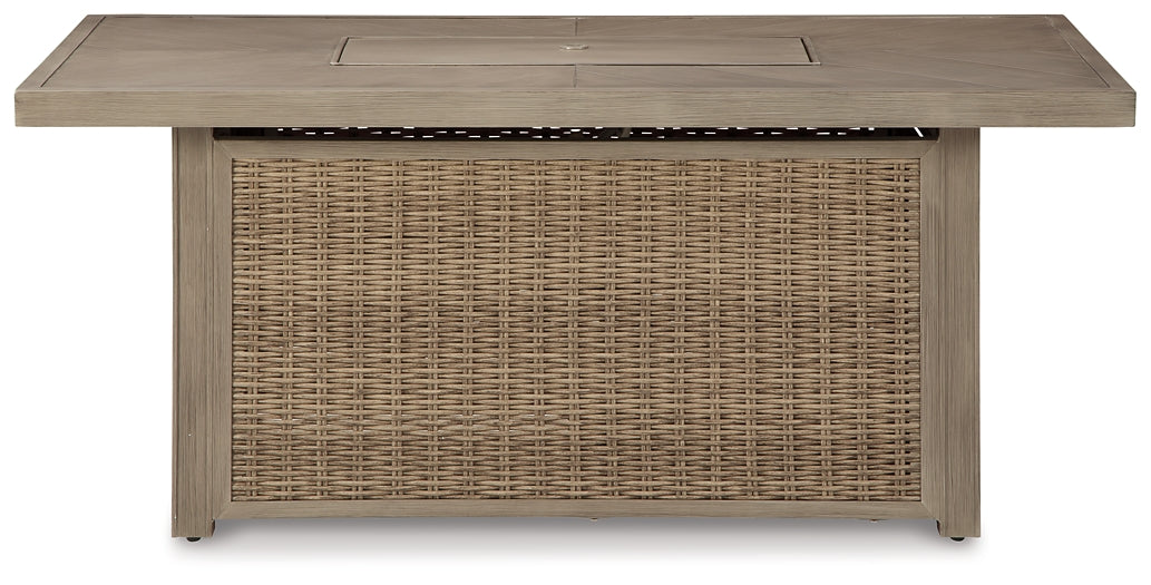 Beachcroft Rectangular Fire Pit Table at Towne & Country Furniture (AL) furniture, home furniture, home decor, sofa, bedding