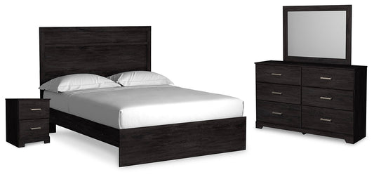 Belachime Queen Panel Bed with Mirrored Dresser and Nightstand at Towne & Country Furniture (AL) furniture, home furniture, home decor, sofa, bedding