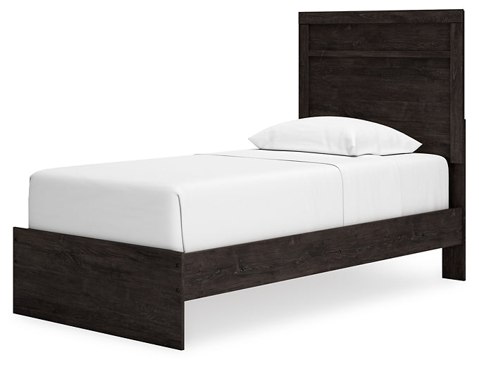 Belachime Twin Panel Bed with Mirrored Dresser, Chest and 2 Nightstands at Towne & Country Furniture (AL) furniture, home furniture, home decor, sofa, bedding