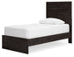 Belachime Twin Panel Bed with Mirrored Dresser, Chest and 2 Nightstands at Towne & Country Furniture (AL) furniture, home furniture, home decor, sofa, bedding