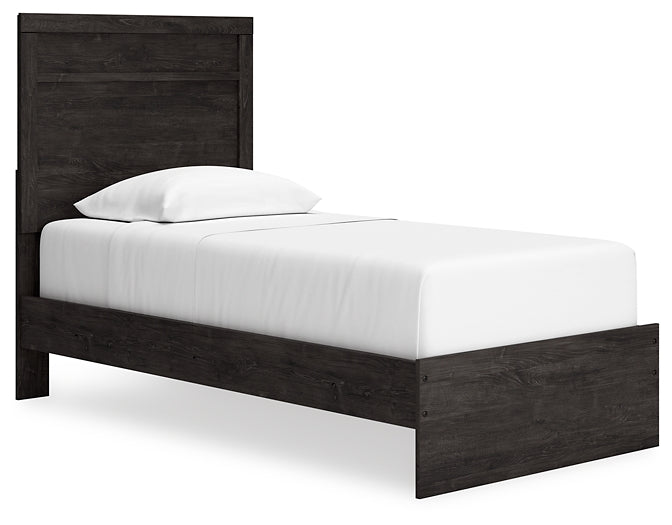 Belachime Twin Panel Bed with Mirrored Dresser, Chest and Nightstand at Towne & Country Furniture (AL) furniture, home furniture, home decor, sofa, bedding