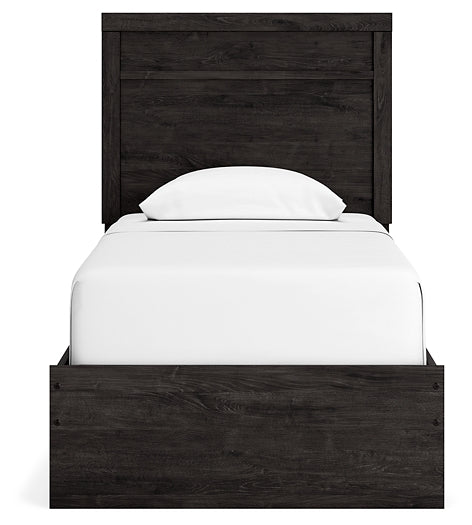 Belachime Twin Panel Bed with Mirrored Dresser and 2 Nightstands at Towne & Country Furniture (AL) furniture, home furniture, home decor, sofa, bedding