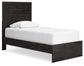 Belachime Twin Panel Bed with Mirrored Dresser and 2 Nightstands at Towne & Country Furniture (AL) furniture, home furniture, home decor, sofa, bedding