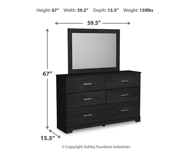 Belachime Twin Panel Bed with Mirrored Dresser at Towne & Country Furniture (AL) furniture, home furniture, home decor, sofa, bedding