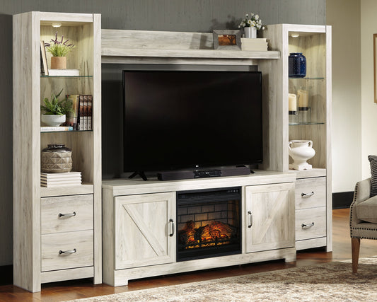 Bellaby 4-Piece Entertainment Center with Electric Fireplace at Towne & Country Furniture (AL) furniture, home furniture, home decor, sofa, bedding