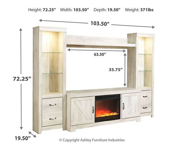 Bellaby 4-Piece Entertainment Center with Fireplace at Towne & Country Furniture (AL) furniture, home furniture, home decor, sofa, bedding