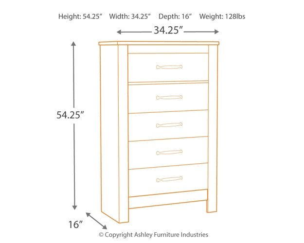 Bellaby Five Drawer Chest at Towne & Country Furniture (AL) furniture, home furniture, home decor, sofa, bedding