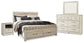 Bellaby King Platform Bed with 2 Storage Drawers with Mirrored Dresser and Nightstand at Towne & Country Furniture (AL) furniture, home furniture, home decor, sofa, bedding