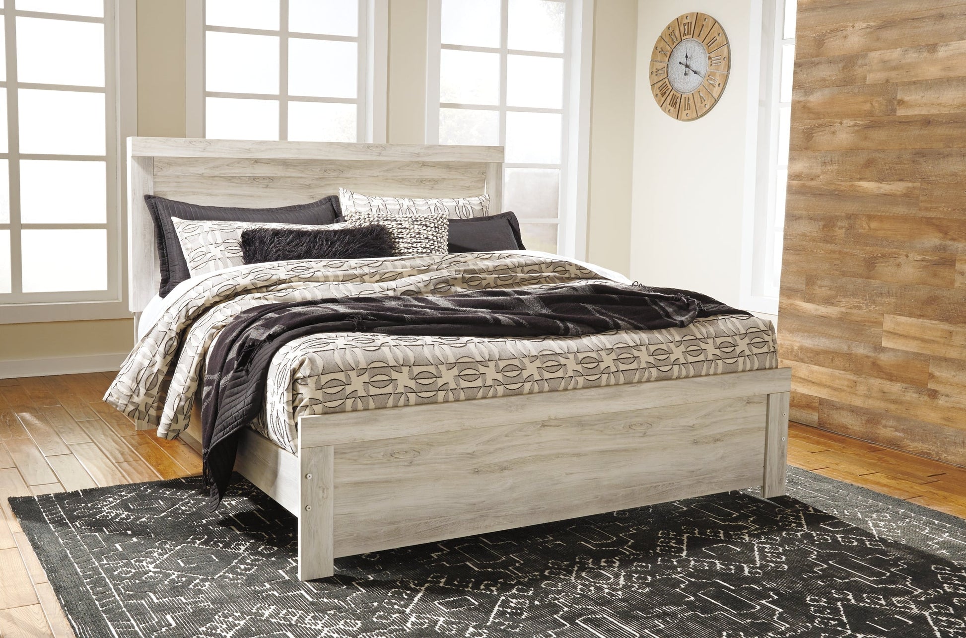 Bellaby  Panel Bed With Mirrored Dresser And Chest at Towne & Country Furniture (AL) furniture, home furniture, home decor, sofa, bedding