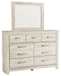 Bellaby  Panel Headboard With Mirrored Dresser at Towne & Country Furniture (AL) furniture, home furniture, home decor, sofa, bedding