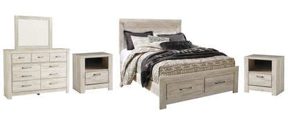Bellaby  Platform Bed With 2 Storage Drawers With Mirrored Dresser And 2 Nightstands at Towne & Country Furniture (AL) furniture, home furniture, home decor, sofa, bedding