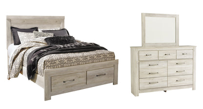 Bellaby  Platform Bed With 2 Storage Drawers With Mirrored Dresser at Towne & Country Furniture (AL) furniture, home furniture, home decor, sofa, bedding