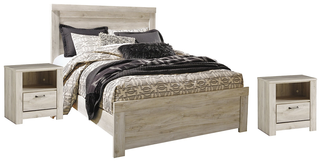 Bellaby Queen Panel Bed with 2 Nightstands at Towne & Country Furniture (AL) furniture, home furniture, home decor, sofa, bedding