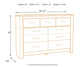 Bellaby Seven Drawer Dresser at Towne & Country Furniture (AL) furniture, home furniture, home decor, sofa, bedding
