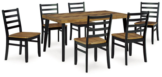 Blondon RECT DRM Table Set (7/CN) at Towne & Country Furniture (AL) furniture, home furniture, home decor, sofa, bedding