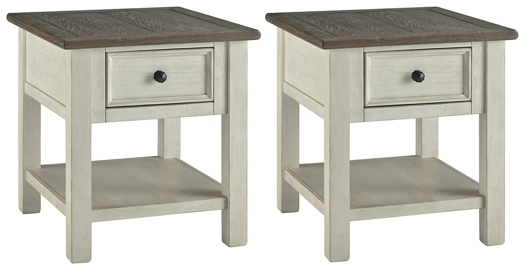 Bolanburg 2 End Tables at Towne & Country Furniture (AL) furniture, home furniture, home decor, sofa, bedding