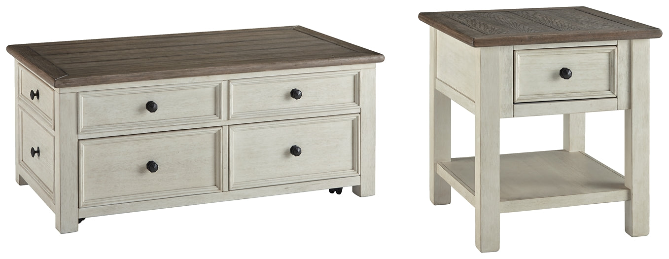 Bolanburg Coffee Table with 1 End Table at Towne & Country Furniture (AL) furniture, home furniture, home decor, sofa, bedding