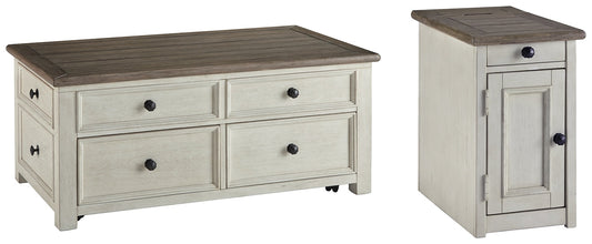 Bolanburg Coffee Table with 1 End Table at Towne & Country Furniture (AL) furniture, home furniture, home decor, sofa, bedding