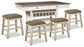 Bolanburg Counter Height Dining Table and 4 Barstools at Towne & Country Furniture (AL) furniture, home furniture, home decor, sofa, bedding