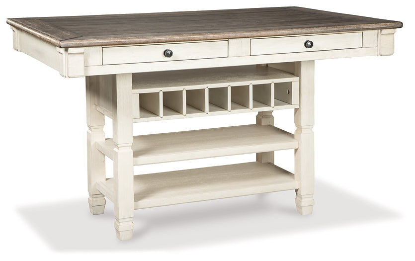Bolanburg Counter Height Dining Table and 6 Barstools at Towne & Country Furniture (AL) furniture, home furniture, home decor, sofa, bedding