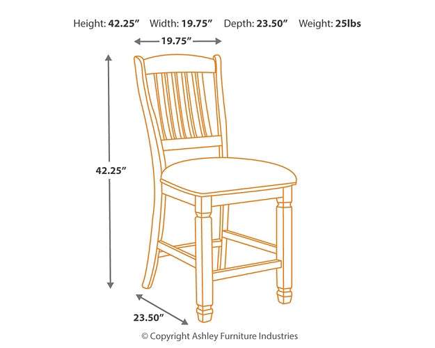 Bolanburg Counter Height Dining Table and 6 Barstools at Towne & Country Furniture (AL) furniture, home furniture, home decor, sofa, bedding
