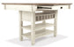 Bolanburg Counter Height Dining Table and 6 Barstools at Towne & Country Furniture (AL) furniture, home furniture, home decor, sofa, bedding