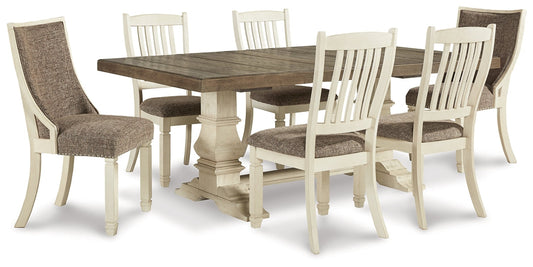Bolanburg Dining Table and 6 Chairs at Towne & Country Furniture (AL) furniture, home furniture, home decor, sofa, bedding