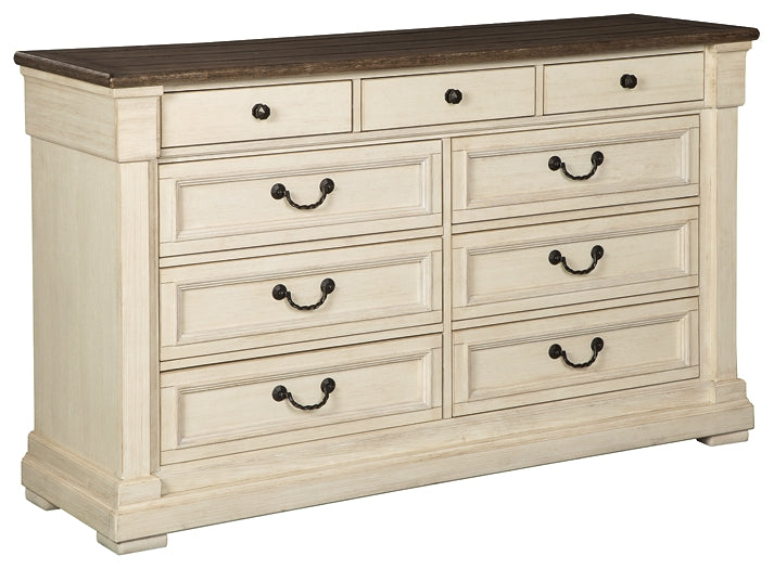 Bolanburg King Panel Bed with Dresser at Towne & Country Furniture (AL) furniture, home furniture, home decor, sofa, bedding