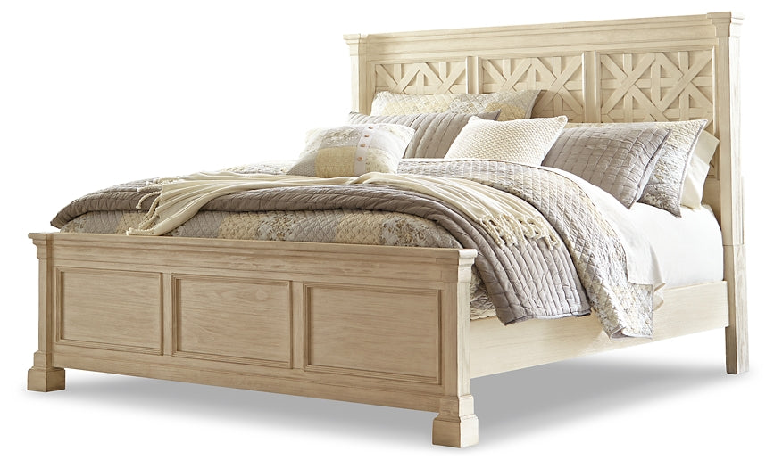 Bolanburg King Panel Bed with Mirrored Dresser and 2 Nightstands at Towne & Country Furniture (AL) furniture, home furniture, home decor, sofa, bedding