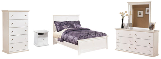 Bostwick Shoals Full Panel Bed with Mirrored Dresser, Chest and Nightstand at Towne & Country Furniture (AL) furniture, home furniture, home decor, sofa, bedding