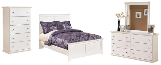 Bostwick Shoals Full Panel Bed with Mirrored Dresser and Chest at Towne & Country Furniture (AL) furniture, home furniture, home decor, sofa, bedding