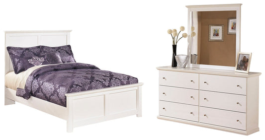 Bostwick Shoals Full Panel Bed with Mirrored Dresser at Towne & Country Furniture (AL) furniture, home furniture, home decor, sofa, bedding