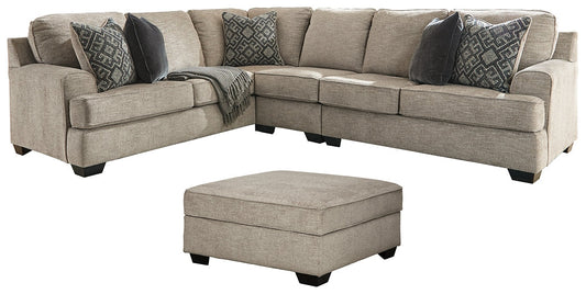 Bovarian 3-Piece Sectional with Ottoman at Towne & Country Furniture (AL) furniture, home furniture, home decor, sofa, bedding