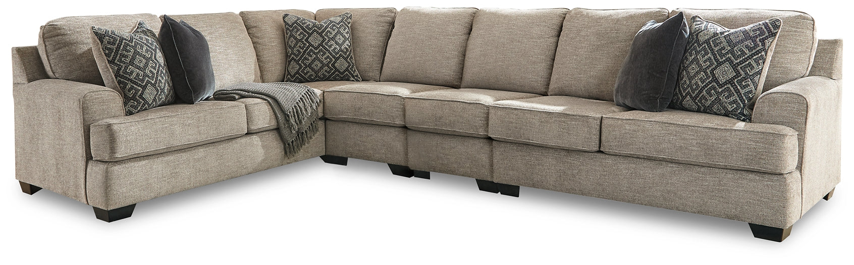 Bovarian 4-Piece Sectional with Ottoman at Towne & Country Furniture (AL) furniture, home furniture, home decor, sofa, bedding