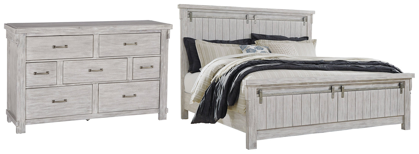 Brashland  Panel Bed With Dresser at Towne & Country Furniture (AL) furniture, home furniture, home decor, sofa, bedding