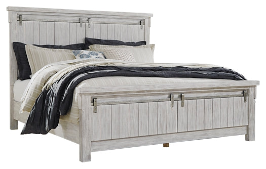 Brashland Queen Panel Bed with Mirrored Dresser and 2 Nightstands at Towne & Country Furniture (AL) furniture, home furniture, home decor, sofa, bedding