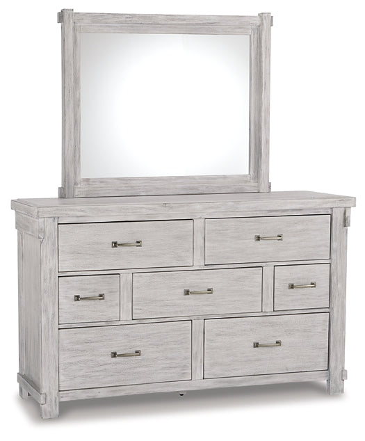 Brashland Queen Panel Bed with Mirrored Dresser and Chest at Towne & Country Furniture (AL) furniture, home furniture, home decor, sofa, bedding