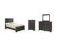 Brinxton Full Panel Bed with Mirrored Dresser and Chest at Towne & Country Furniture (AL) furniture, home furniture, home decor, sofa, bedding